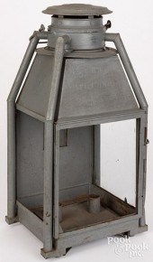 C. T. HAM TIN LANTERN, 19TH C.