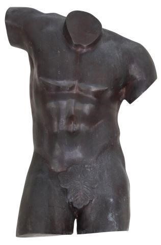 C. VALTON CAST BRONZE TORSO OF A