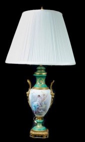 C. VELLY SEVRES PORCELAIN LAMP