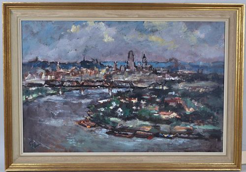 C. VON VOLBORTH, ABSTRACT CITYSCAPE