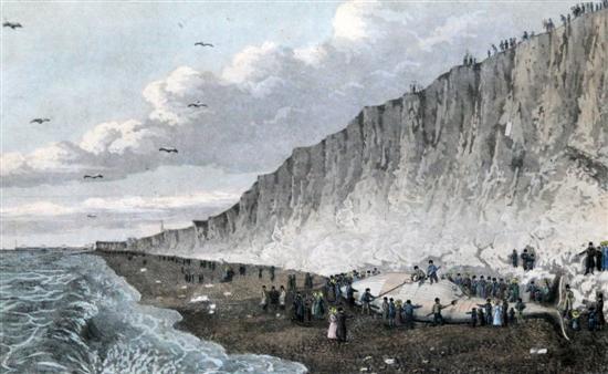 C. W. Wing coloured aquatint The