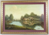 C. WITNEY OIL ON CANVAS, MILL