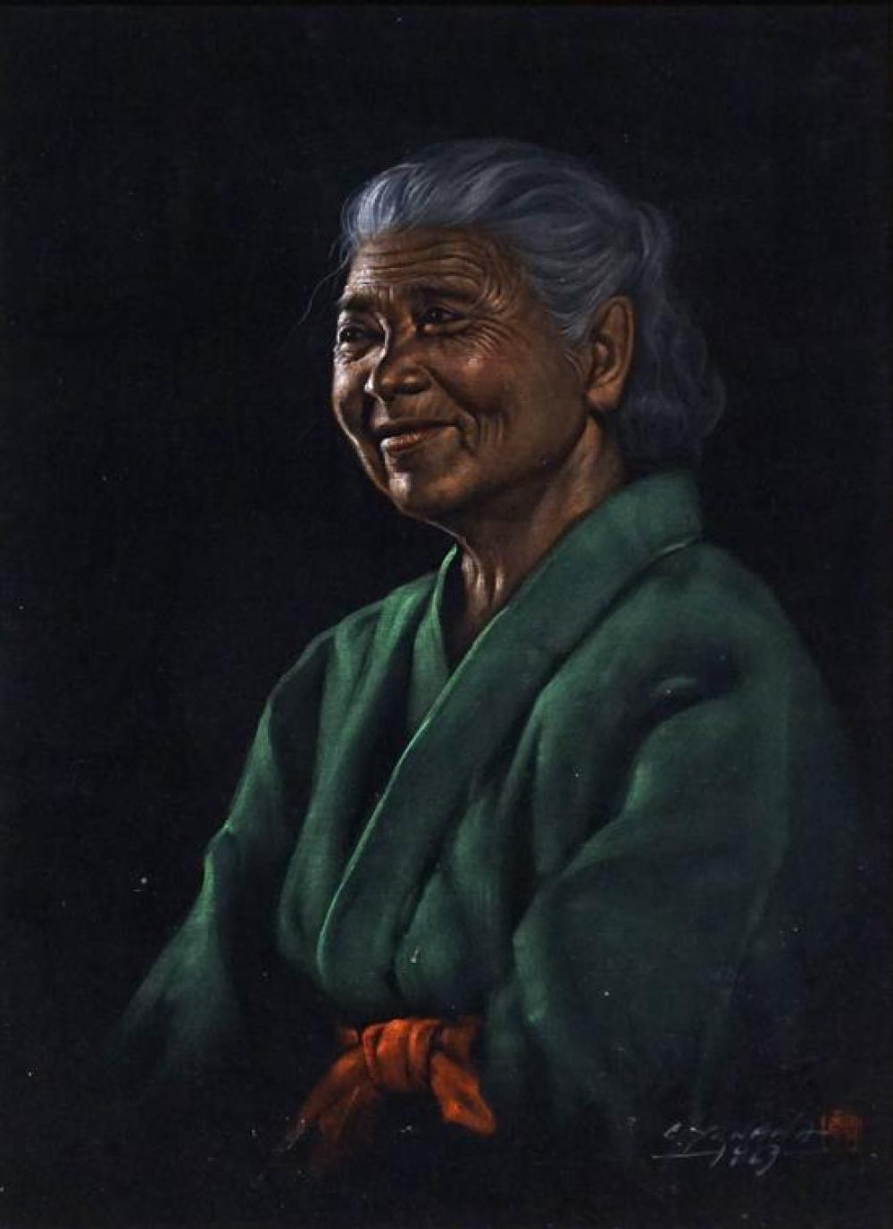 C. YANAHA(?), PORTRAIT OF WOMAN,