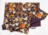 C.1800 EDO PERIOD PURPLE SILK