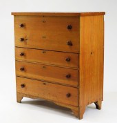 C.1830 NEW ENGLAND PINE 3 DRAW