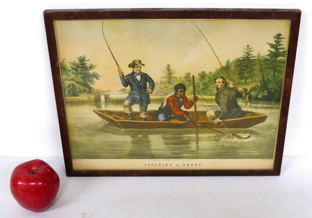 C.1854 NATHAN CURRIER LITHO -