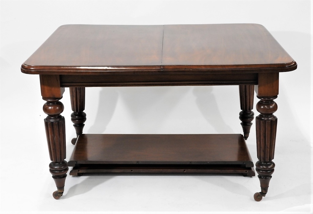 C.1860 CARVED MAHOGANY DINING
