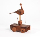 C1875 PRIMITIVE FOLK WOOD WHEE