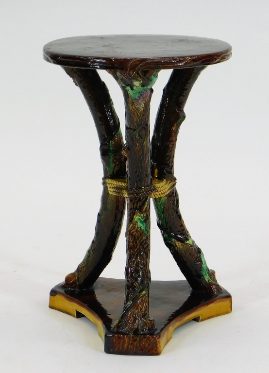 C.1880 GEORGE JONES RUSTIC MAJOLICA