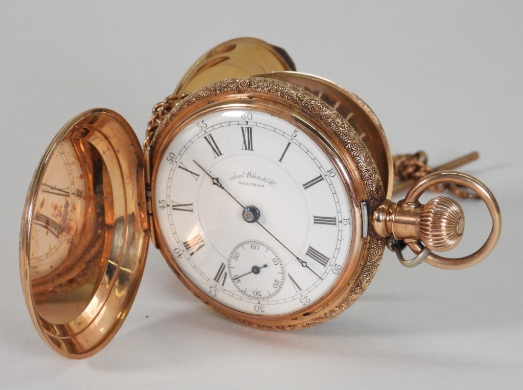 C1887 WALTHAM 14K GOLD POCKET WATCH