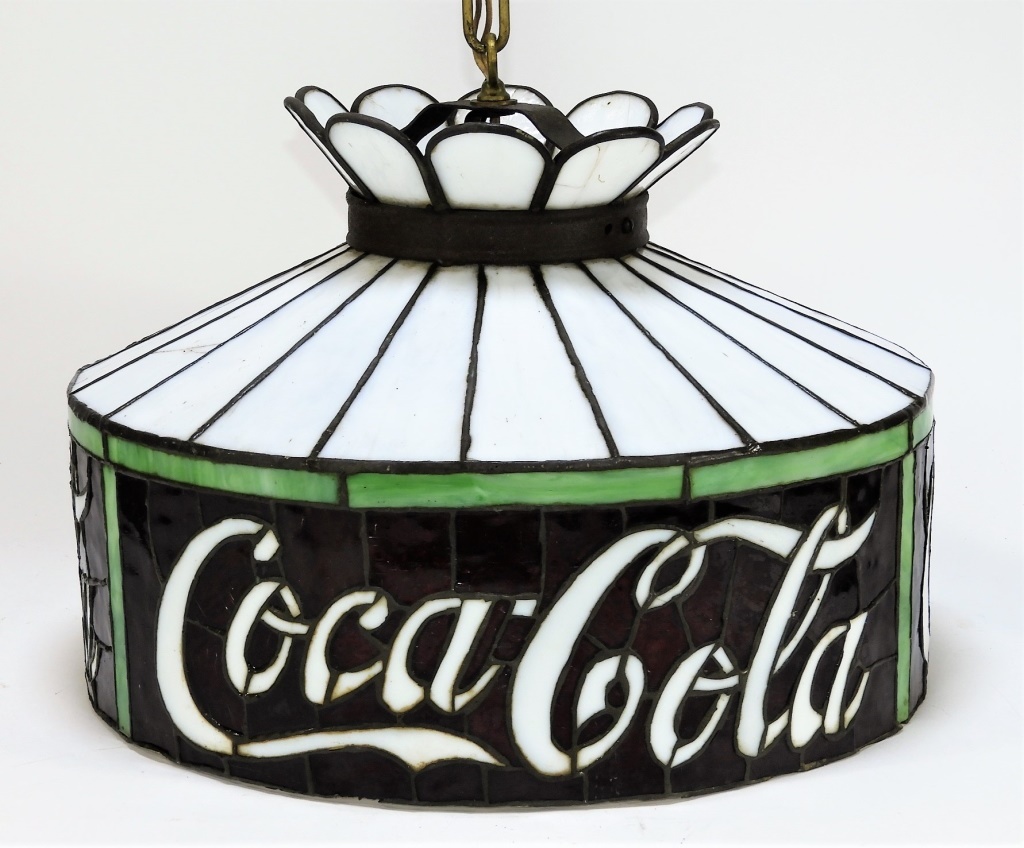 C.1960 COCA-COLA STAINED GLASS