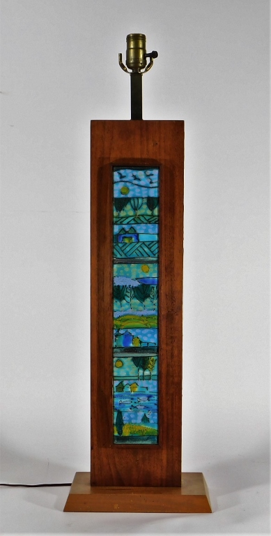 C1960 DANISH MCM TEAK WOOD BLUE