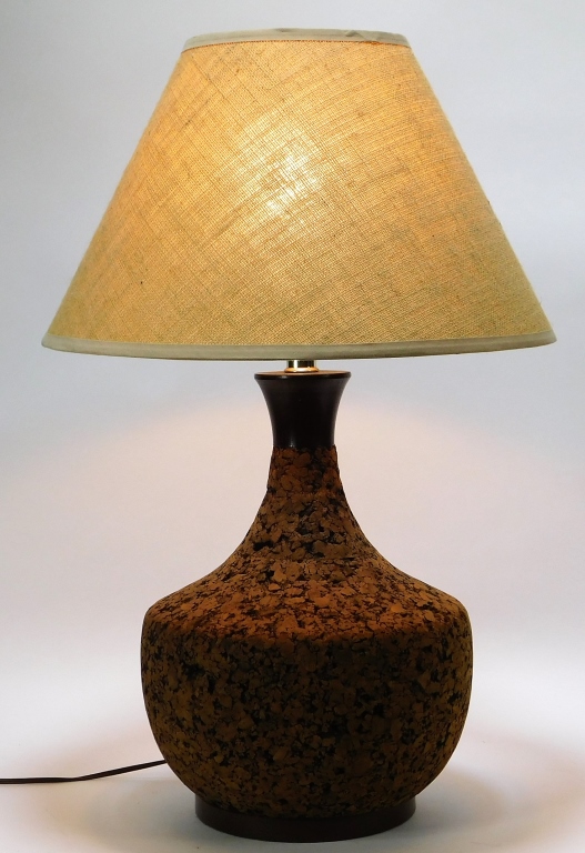 C.1960 MODERN CORK TEAKWOOD TABLE