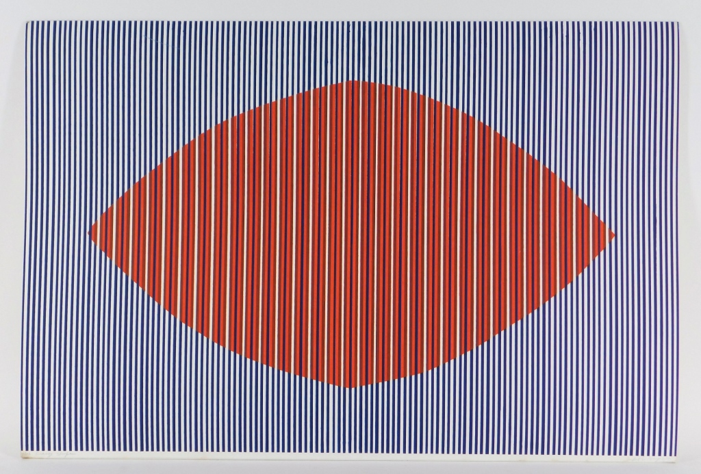 C.1971 MODERN OP ART ABSTRACT