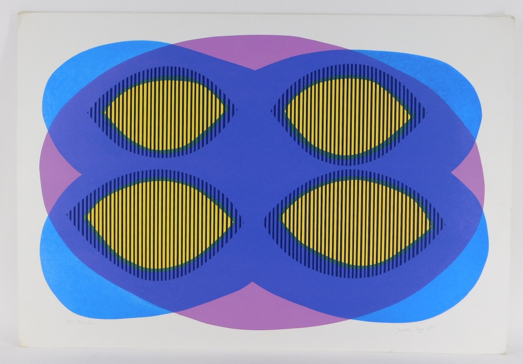 C.1971 MODERN OP ART ABSTRACT