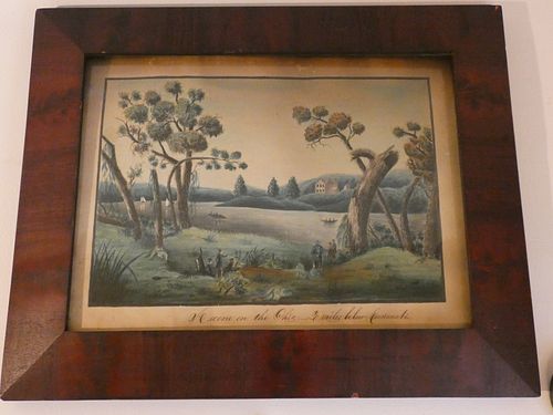 CA 1830 OHIO RIVER PAINTING -