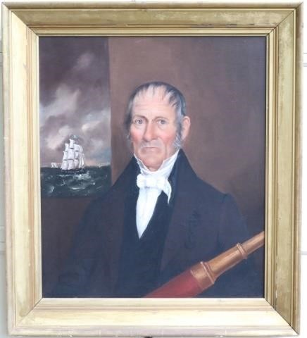 CA 1840, AMERICAN OIL PAINTING ON