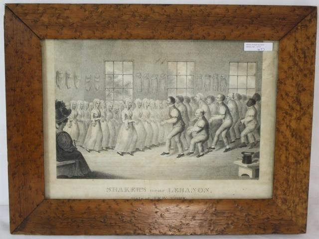 CA. 1850 PRINT OF THE SHAKERS