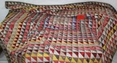 CA. 1890 BED QUILT DONE BY SUS