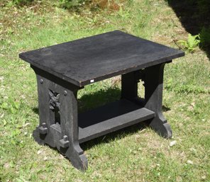 Ca. 1890, dark stained oak Arts &