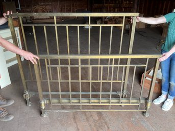 Ca. 1890 full size brass bed,