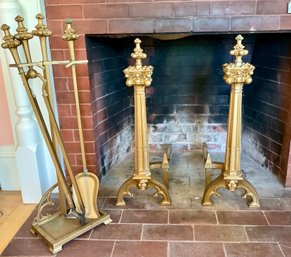 Ca 1900 Arts & Crafts brass