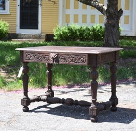 Ca. 1900 Arts & Crafts carved oak