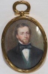 CA 1900 C MINIATURE PORTRAIT O