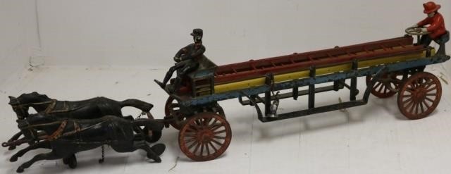 CA 1900 HORSE DRAWN LADDER TRUCK,