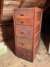 Ca. 1900 mahogany file labeled