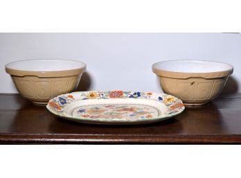 Ca. 1900 Masons ironstone scalloped