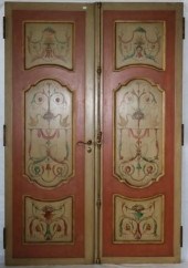 CA 1900 PAIR OF HAND PAINTED D
