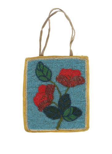 CA. 1900- PLATEAU BEADED POPPIES