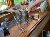 Ca 1900, silver plated table e