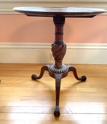 Ca. 1900 tea table with a