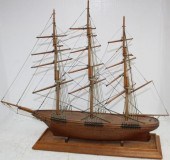 CA. 1920 HANDMADE WOODEN SHIP