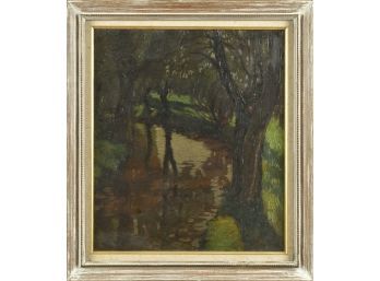 Ca. 1920s oil on canvas board,