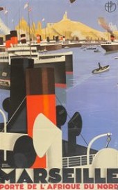 Ca. 1929 travel poster, Marsei