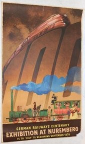 CA. 1935 GERMAN RAILWAYS CENTE