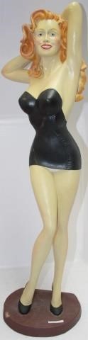 CA. 1940S PAINTED FIBERGLASS STATUE