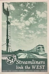 Ca. 1950s Santa Fe travel railway