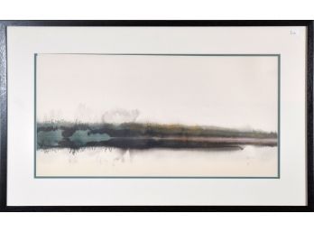 Ca. 1970 watercolor on paper, river