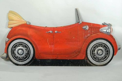 CA PAINTED AUTOMOBILE TRADE SIGN,