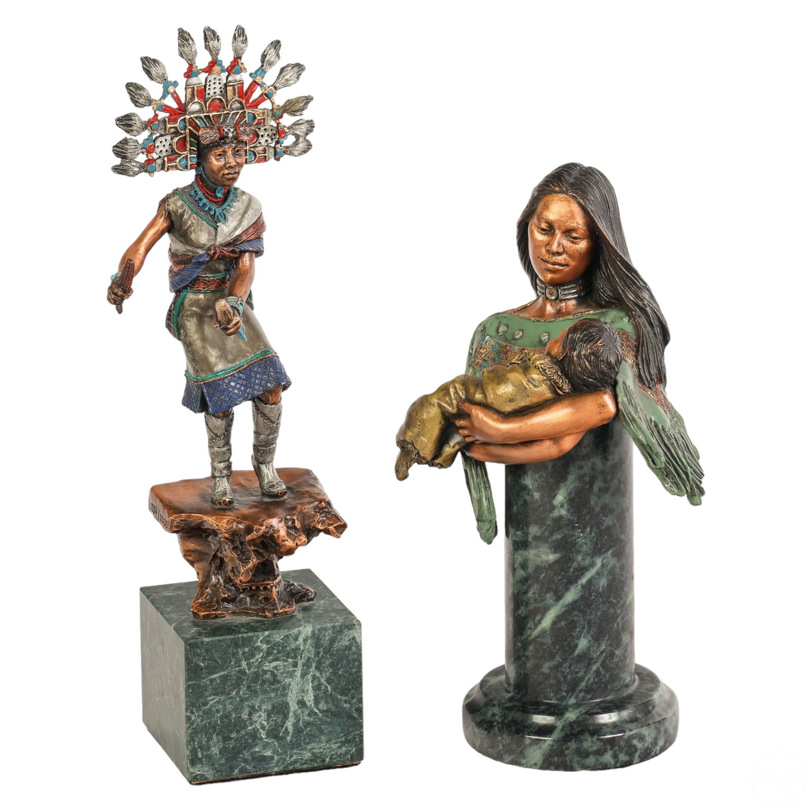 C.A. PARDELL B.1957 BRONZE NATIVE