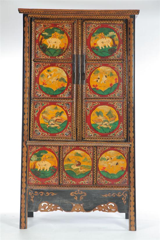 CABINET.  Asian  late 19th-early