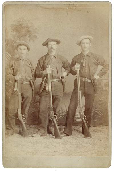 Cabinet Card Photograph of Three