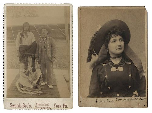 CABINET CARD PHOTOS OF LILLIE CODA,