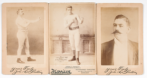 Cabinet Cards of Champion Boxers