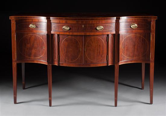 Cabinet-made Federal style inlaid
