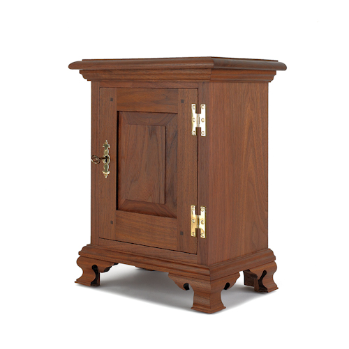 Cabinet made walnut spice chest